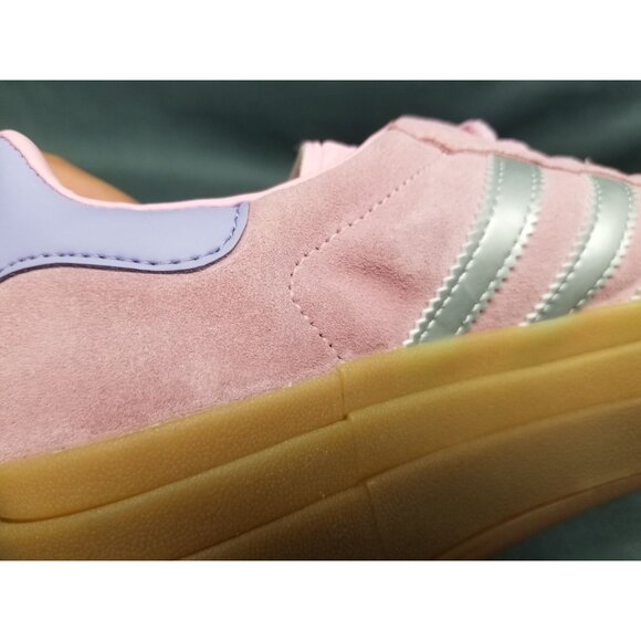 Adidas Gazelle Bold J Sneakers Suede Pink Silver Girls Size 4.5 DISPLAY MODEL! - Picture 8 of 15